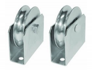 Roldana com suporte canal redondo