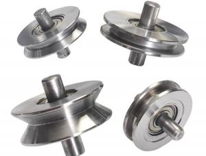 Roldanas em V com bucha e parafuso para port&atilde;o