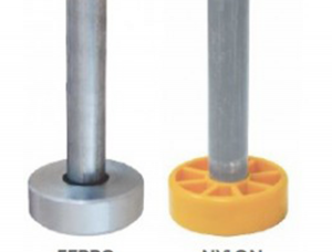 Roldana guia com anel para porta de contrapeso sem rolamento