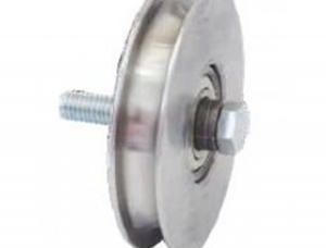 Roldana de Eleva&ccedil;&atilde;o Cava U para Port&atilde;o Com Bucha