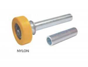 Roldana guia com rolamento e tubo